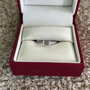 White sapphire ring